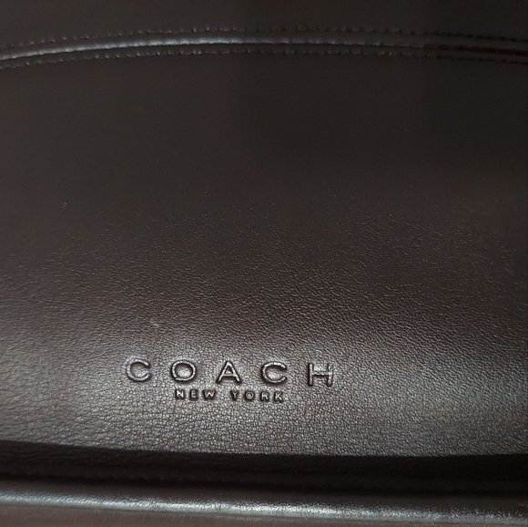 Coach Vintage Tribecca Leather Shoulder Tote No. 9098 Made In Costa Rica - Picture 9 of 11